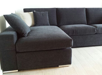 Corner Sofà chenille mélange anthracite