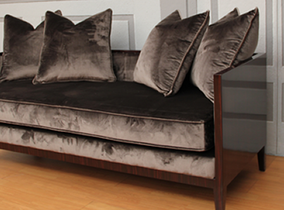 Sofa with Macassar frame