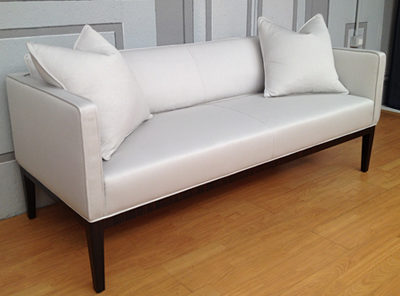 White sofa fabric